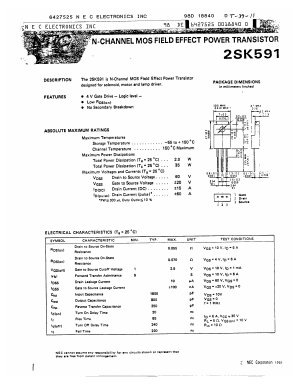 K591 Datasheet PDF NEC => Renesas Technology
