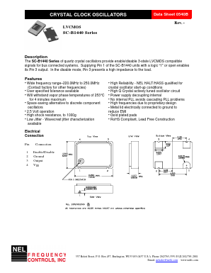 SC-A144B Datasheet PDF NEL Frequency Controls