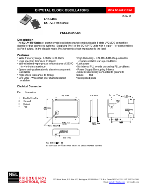 SC-A1479 Datasheet PDF NEL Frequency Controls