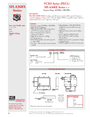 SH3689-FREQ Datasheet PDF NEL Frequency Controls