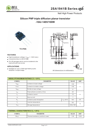 A1941B-R Datasheet PDF Nell Semiconductor Co., Ltd