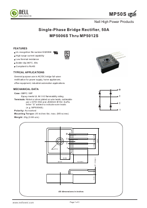 MP50S Datasheet PDF Nell Semiconductor Co., Ltd