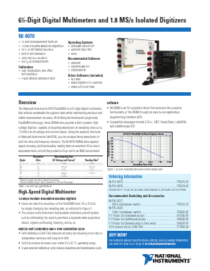 778275-01 Datasheet PDF National Instruments Corporation