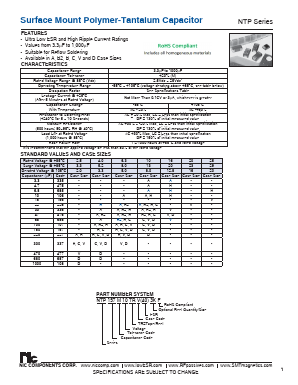 NTP686M10TRD(100)F Datasheet PDF NIC-Components Corp.