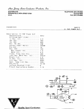 2N6213_ Datasheet PDF New Jersey Semiconductor