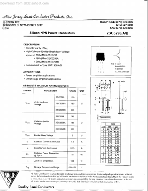 2SC3298A Datasheet PDF New Jersey Semiconductor
