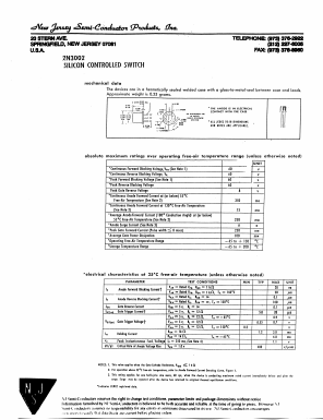 2N3002_ Datasheet PDF New Jersey Semiconductor
