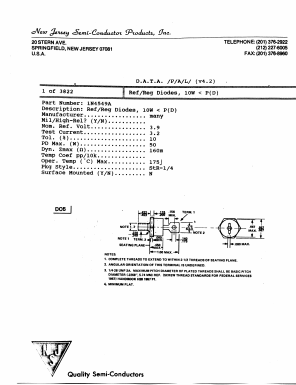 1N4549A Datasheet PDF New Jersey Semiconductor