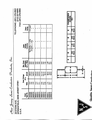 1N5014 Datasheet PDF New Jersey Semiconductor