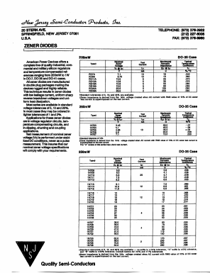 1N717 Datasheet PDF New Jersey Semiconductor