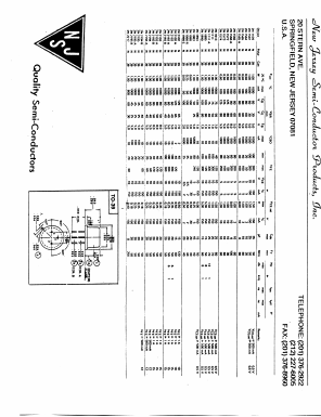 2N1420 Datasheet PDF New Jersey Semiconductor