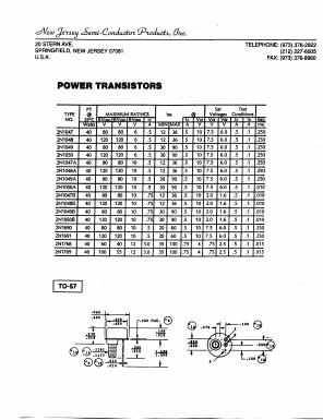 2N1047B Datasheet PDF New Jersey Semiconductor