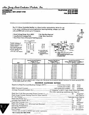 2N1770 Datasheet PDF New Jersey Semiconductor