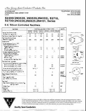 2N4101 Datasheet PDF New Jersey Semiconductor
