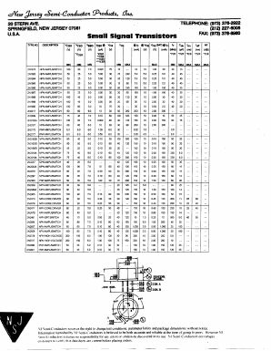 2N2237_ Datasheet PDF New Jersey Semiconductor