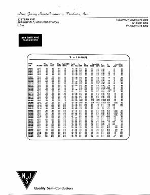 2N1052_ Datasheet PDF New Jersey Semiconductor