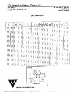 J305_ Datasheet PDF New Jersey Semiconductor