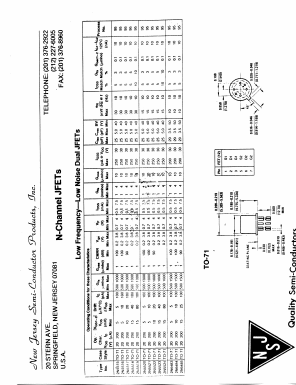 2N5523 Datasheet PDF New Jersey Semiconductor