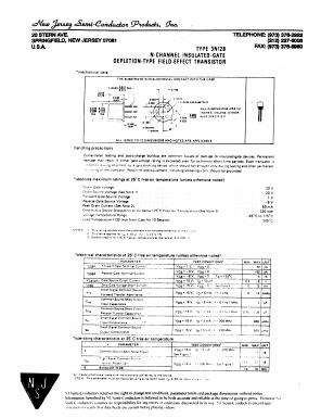 3N128 Datasheet PDF New Jersey Semiconductor