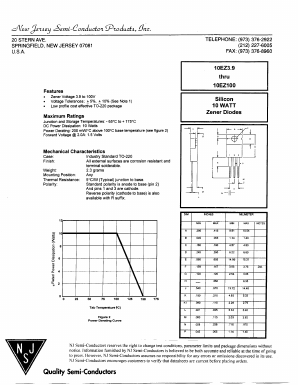 10EZ25 Datasheet PDF New Jersey Semiconductor