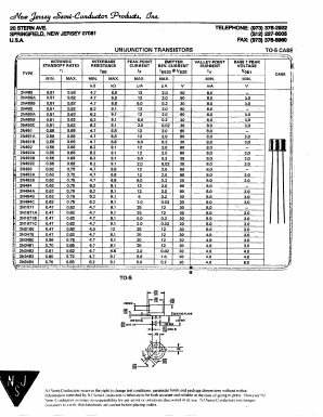 2N2160_ Datasheet PDF New Jersey Semiconductor