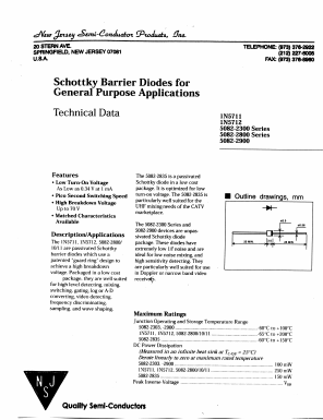 1N5711 Datasheet PDF New Jersey Semiconductor