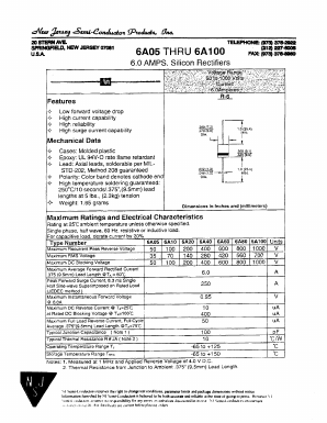 6A80 Datasheet PDF New Jersey Semiconductor