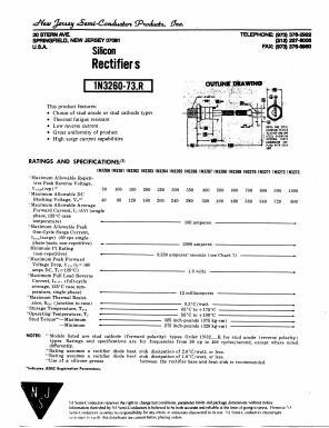 1N3272 Datasheet PDF New Jersey Semiconductor
