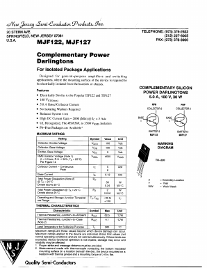 MJF122 Datasheet PDF New Jersey Semiconductor