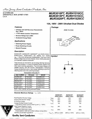RURH1520CC Datasheet PDF New Jersey Semiconductor