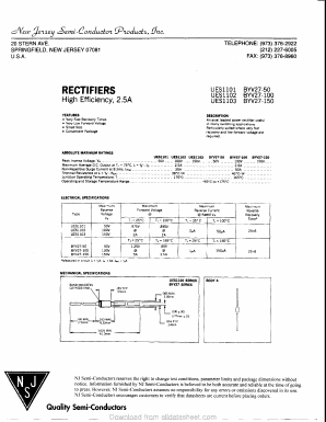 BYV27-100 Datasheet PDF New Jersey Semiconductor