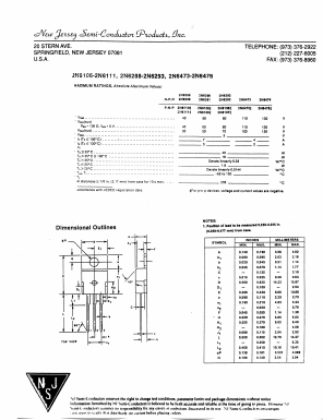 2N6290 Datasheet PDF New Jersey Semiconductor