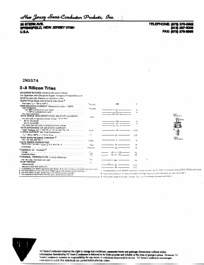 2N5574_ Datasheet PDF New Jersey Semiconductor