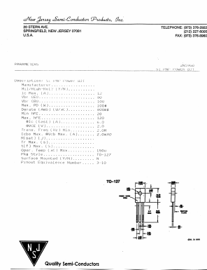 2N5988_ Datasheet PDF New Jersey Semiconductor