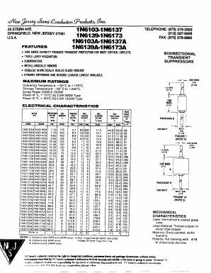 1N6105 Datasheet PDF New Jersey Semiconductor
