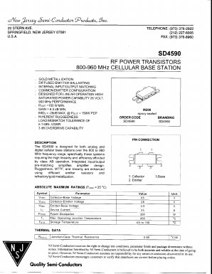 SD4590 Datasheet PDF New Jersey Semiconductor