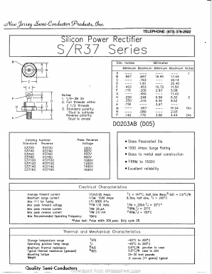 R3740 Datasheet PDF New Jersey Semiconductor