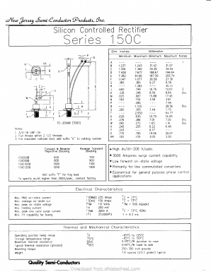 150C Datasheet PDF New Jersey Semiconductor
