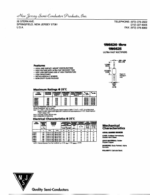 1N6621 Datasheet PDF New Jersey Semiconductor