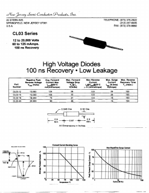 CL03 Datasheet PDF New Jersey Semiconductor
