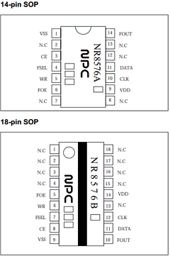 NR8576BA Datasheet PDF Nippon Precision Circuits 