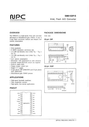 SM6102S Datasheet PDF Nippon Precision Circuits 