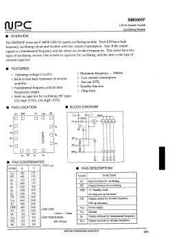 SM5605FA Datasheet PDF Nippon Precision Circuits 