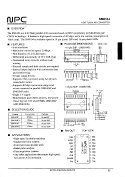 SM6104P Datasheet PDF Nippon Precision Circuits 