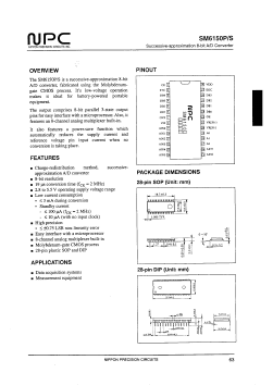 SM6150 Datasheet PDF Nippon Precision Circuits 