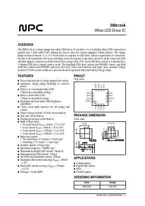 SM8134A Datasheet PDF Nippon Precision Circuits 