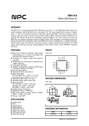 SM8135A Datasheet PDF Nippon Precision Circuits 