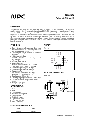 SM8136A Datasheet PDF Nippon Precision Circuits 
