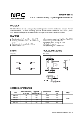 SM6610BH Datasheet PDF Nippon Precision Circuits 