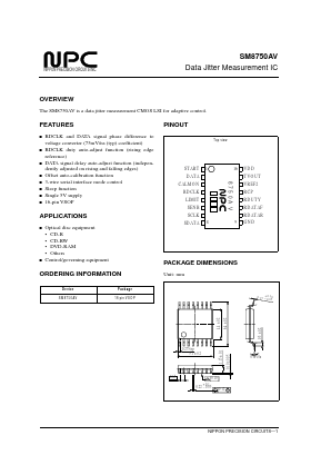 SM8750AV Datasheet PDF Nippon Precision Circuits 